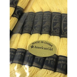 American Girl Embroidery Thread Floss - YELLOW Large Lot Of 120 Skeins! RARE New