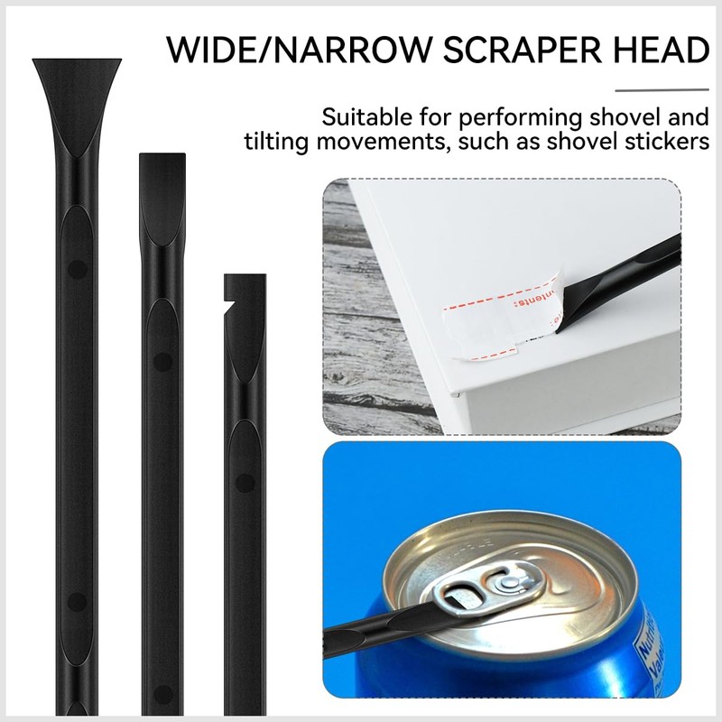 9 Pieces Plastic Scraper Tool for Tight Spaces, Non-Scratch Kitchen