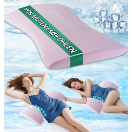 Hypuno Orthopaedic Lumbar Cushion Ergonomic Memory Foam Back & Lumbar Support for Bed & Sofa - Lower Back Relief - Cooling, Removable Washable Cover