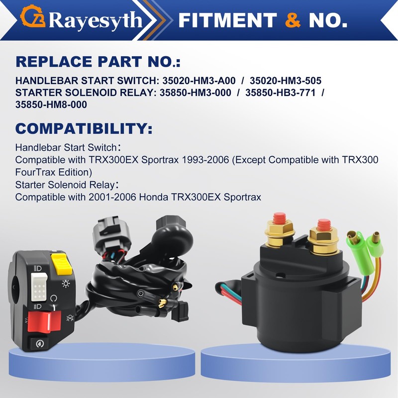 35020-HM3-A00 300EX Kill Switch Replacement for Honda TRX300 TRX300EX Sportrax