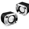1 Pair Mini Desktop Speaker Multifunction Stereo Sound Strong Bass