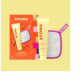 Byoma Cosmic Cleanse Set, Limpiador Jelly Cremoso con Almohadilla de Limpieza, Do de Limpieza Facial                                                  