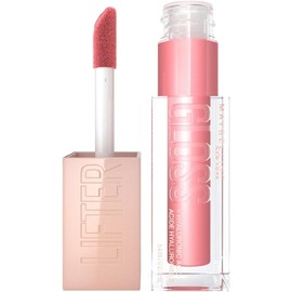 Maybelline Gloss hidratante de larga duración con Ácido Hialurónico, Lifter Gloss, tono Silk 004, 5.4ml