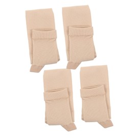 Ipetboom 2 Pairs of Breathable Calf Compression Socks Mid-Calf Sports Stockings for Men and Women Elastic Thin Calf Sleeves for Travel and Sports