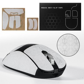 immoenuc Mouse Grip Tape for Pulsar Xlite V3 ES & Xlite V3 Medium, Anti Slip Skin, White