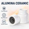 4 Pack #12 White Ceramic TIG Cups with 1/8 Mesh