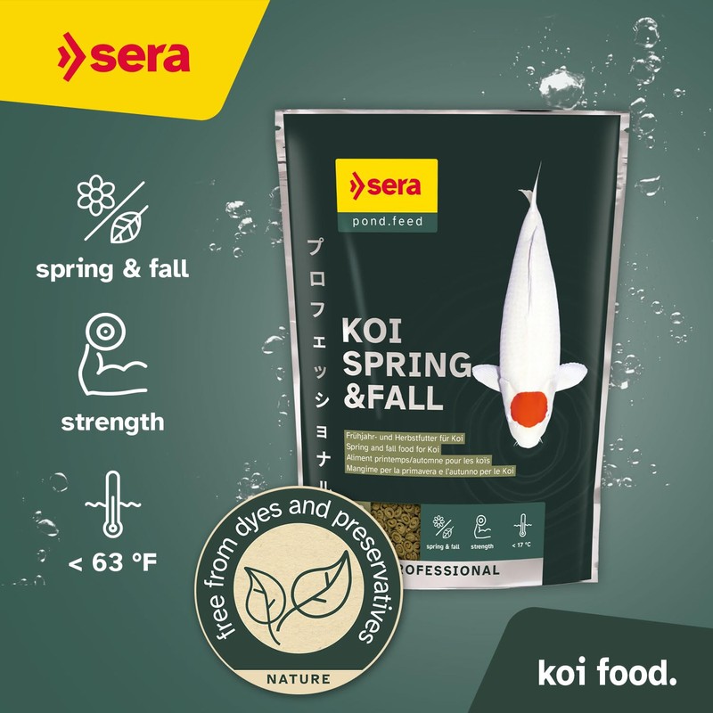 sera 1 Piece KOI Professional Spring/Autumn Food, 4.86 lb/2200 g
