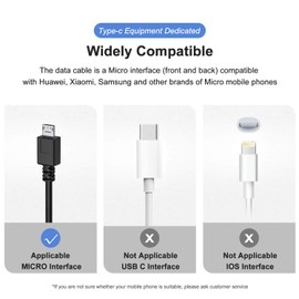 Ancable Micro USB Power Cable - 3-Feet for Roku Express, Premier, Fire TV Stick