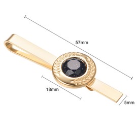 Asienice Luxury Retro Swank Tie Clip, Non-Precious Metal, No Gemstone