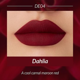 Kaleidos Cloud Lab Lip Clay | Velvety Matte, Lightweight & Long-Lasting, Rich & Buildable Color, Rave Makeup, Festival Makeup, Cosmetic Gift, Lipstick:_Dahlia