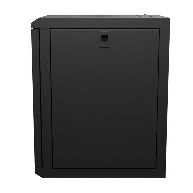 NavePoint 15.75 in Wall Mount Network Cabinet, 9U, Perforated, Black