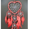 Bali unbranded DREAM CATCHER HEART silver centre dreamcatcher red, blue,