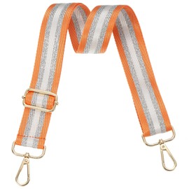 PATIKIL Purse Strap, Wide Shoulder Strap Adjustable Crossbody Bag Straps Universal Replacement Shoulder Bag Belt for Women's Handbags Canvas Guitar Bag Backpack, Orange
