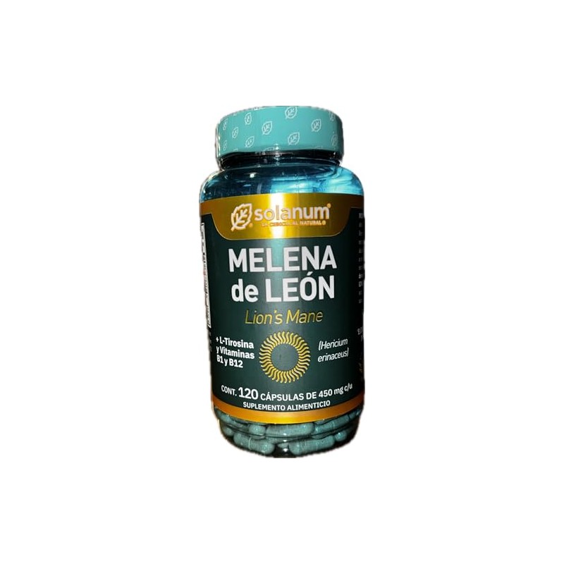 Solanum Melena de Leon con L-Tirosina y vitaminas 450 mg.