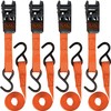 BLACK+DECKER BD1005 Black/Orange 1" x 10' Ratchet Tie Down Straps