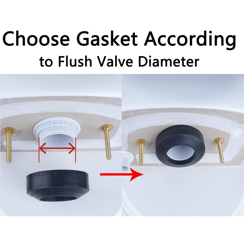 Hibbent Universal Toilet Tank To Bowl Gaskets with 3 Set