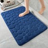 YIHOUSE Memory Foam Bath Mat Cobblestone Bathroom Rug Non Slip