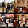 Suggestion Box with Stand, Heavy Duty Metal Locking Donation Ballot