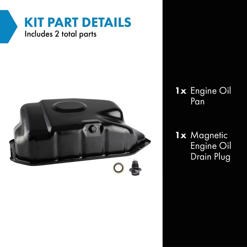 TRQ Engine Oil Pan Compatible with 2002-2006 Acura RSX 2003-2007