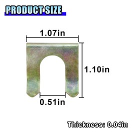 15 Pieces Brake Line Clips, U Shape Metal Parking Brake Cable Clamp, Car Brake Hose Lock Replacement, Brake Hose Bracket Retaining Clip for Cars, Motorcycles, Trucks, SUVs Parts