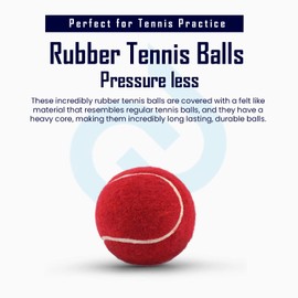 Splay Cricket Tennis Ball Perfect for Cricket Hard Core Pressure less Ball | Soft Rubber Tennis Balls Perfect for Beginners Indoor/outdoor Practice, Consistent Bounce Yellow