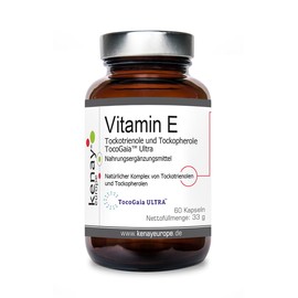 VITAMIN E Tockotrienole und Tockopherole TocoGaia™ Ultra 60 Kapseln Nahrungsergänzungsmittel