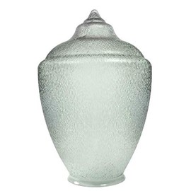 KastLite 88067-CL-4F Polycarbonate Clear Acorn with Fitter Neck | 17.6" Height x 11.56" Width x 3.88" Outside Diameter | Manufactured in the USA
