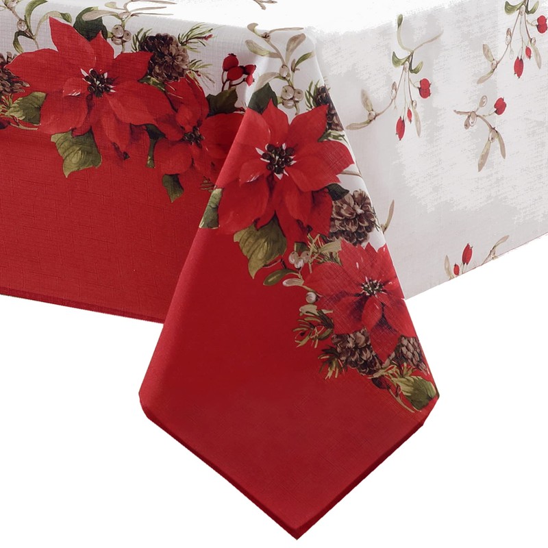 Newbridge - Mantel Rectangular de Tela de Pascua con Doble