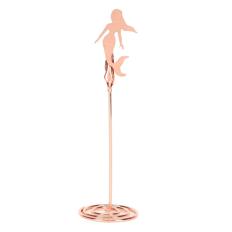 10pcs Table Number Holder Spiral Base Mermaid Shaped Wedding Table