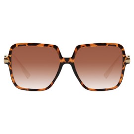 KAEOISFU Oversized UV400 Reading Sunglasses for Women, Large Sunglasses with Square Frame and Anti-Blue Light Protection, Trendy Large Frame Reading Sunglasses for Women with UV and Anti-Glare