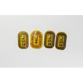 Resonance NFC Nail Sticker - Gold, Modern Style, Vinyl Material, Recommended for Nails, Technology Theme