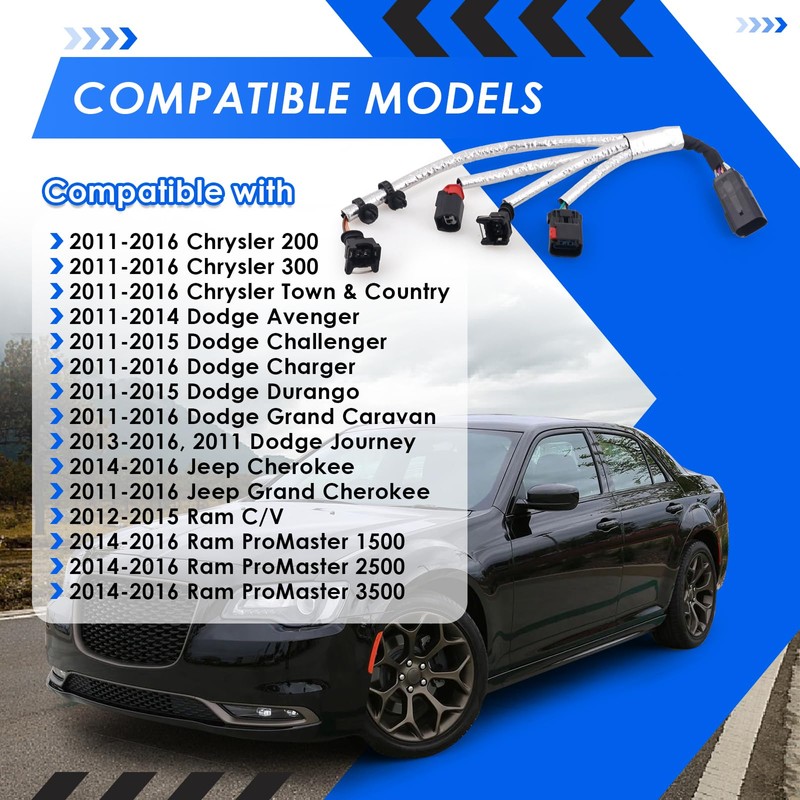 5148105AH Knock Oil Pressure Temp Sensor Wiring Compatible with Jeep