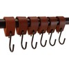 Brute Strength - Multifunctional Leather S-Hooks - Cognac - 12