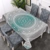 Walmsco Tablecloth Gradient Mandala Pattern Decor For Dining Room Kitchen