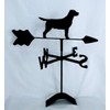 Labrador Retriever Roof Mounted Weathervane Black Wrought Iron