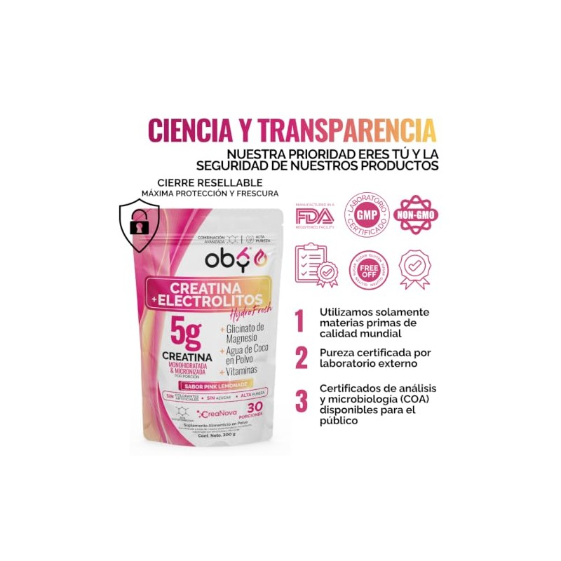 Creatina Monohidratada Micronizada Electrolitos Magnesio Potasio Vitaminas Agua Coco Creatine