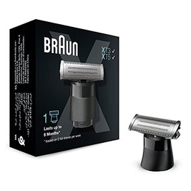 Braun Series X Replacement Blade Compatible with Braun Series X Models, Beard Trimmer and Electric Shaver, 1 Blade for Trimming, Styling and Shaving, XT10, Silver