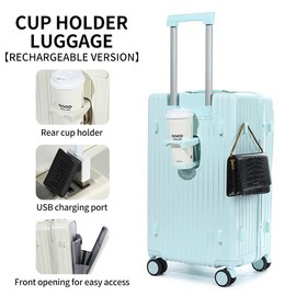 Multifunctional Luggage Multifunctional Luggage Large Capacity Outdoor Case luggage - Color: Blue, sizes: 24in