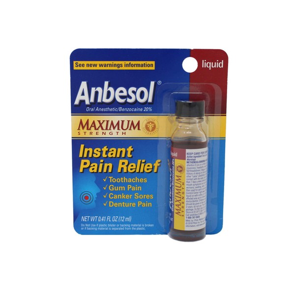 Anbesol Liquid Maximum Strength, 0.41 Fl Oz