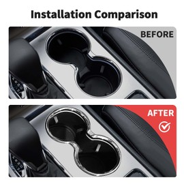 JWWY Front Cup Holder Ring Surround Cover Trim Fit for 2011-2021 Jeep Grand Cherokee Interior Accessories abs Chrome