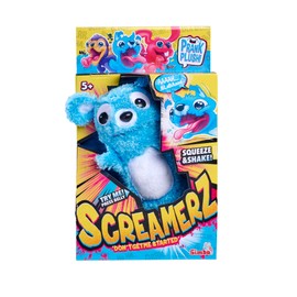 Simba ScreamerZ 105953331 Babbling Bear with Sound - Funny Cuddly Toy with Screaming Sounds - Plush Toy for Children from 5 Years, Approx. 30 cm, Blue