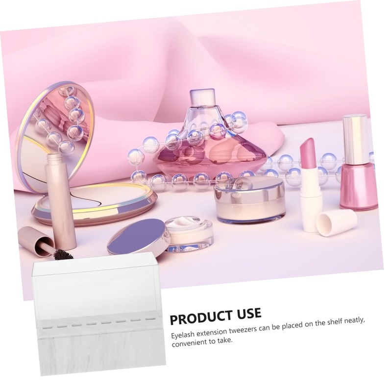 FOMIYES Eyelash Tweezers Display Box Tweezer Stand Holder Lash Extension