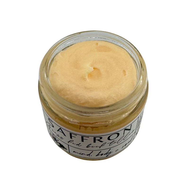 Saffron Infused Tallow cream, Made with Organic Ingredients, Hand crafted
