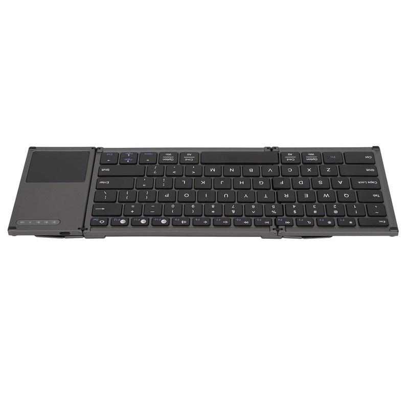 Wireless Keyboard 78 Keys Ultra Thin Folding Design Keyboard with