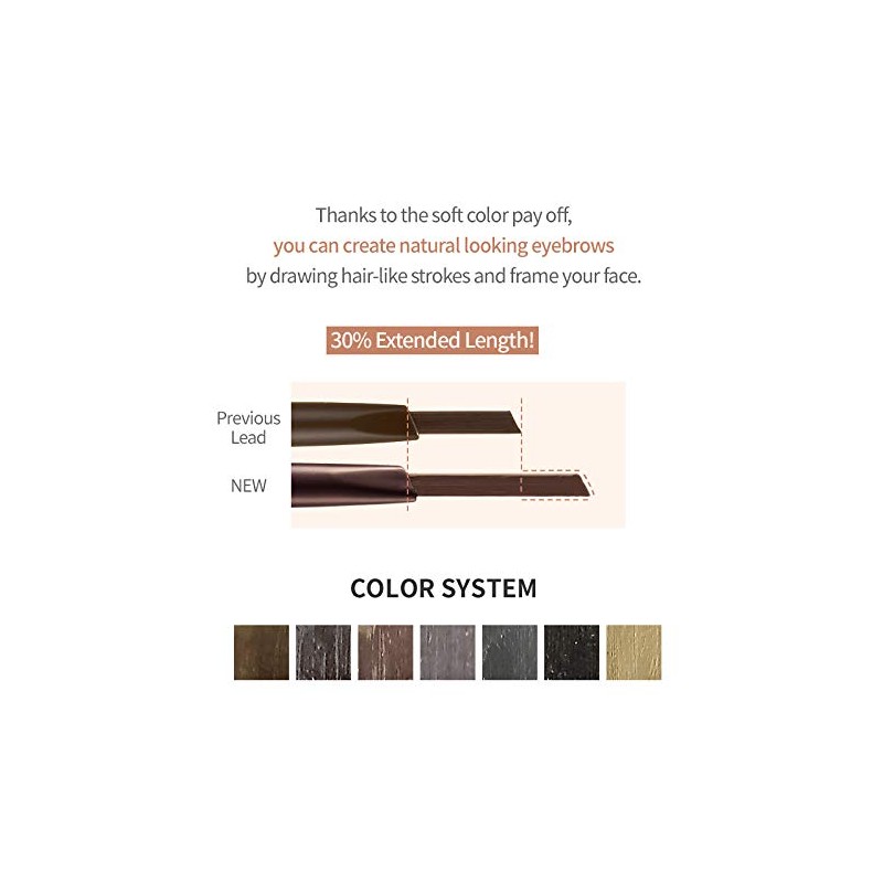 Etude House Drawing Eye Brow, No.1 Dark Brown, 0.2 Ounce