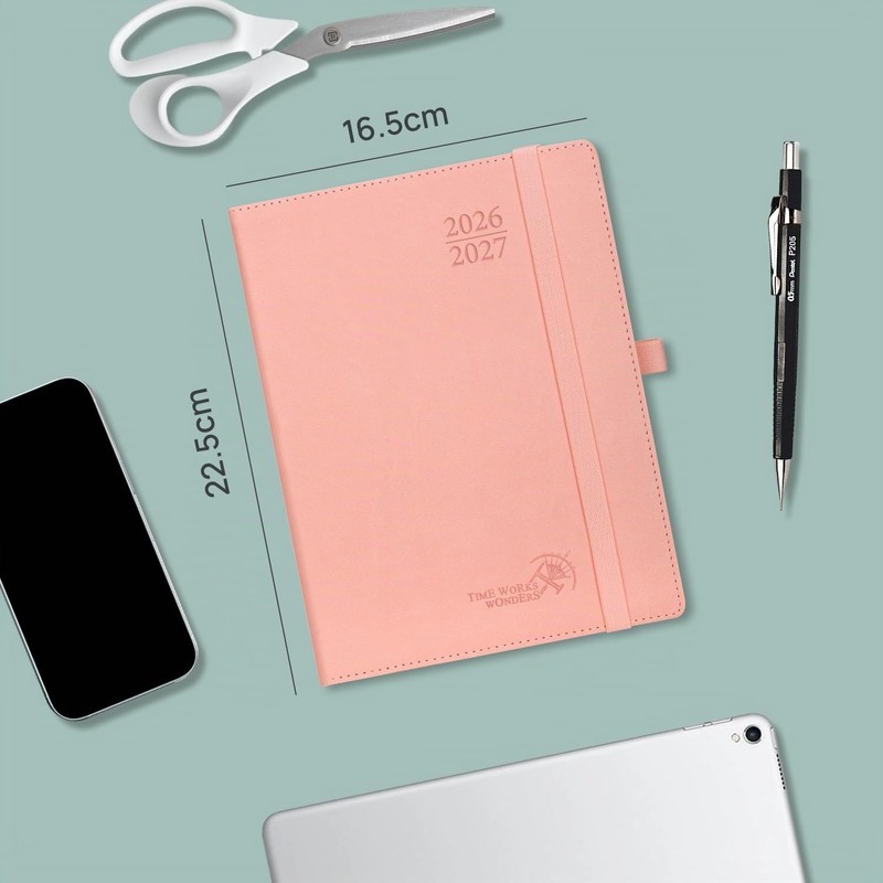 POPRUN Agenda 2026 2027 Settimanale Verticale 16,4 x 21,8cm