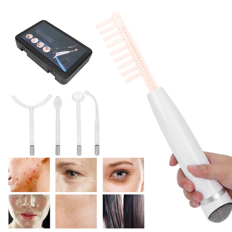 High Frequency Skin Therapy Wand Machine Portable Wrinkle Reducing Anti