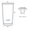 20oz Insulated Tumbler - Coffee Cup With Splash Resistant Detachable