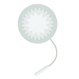 Uni-Patch S Series White Tricot Electrodes, 2" Round, 40 Pack