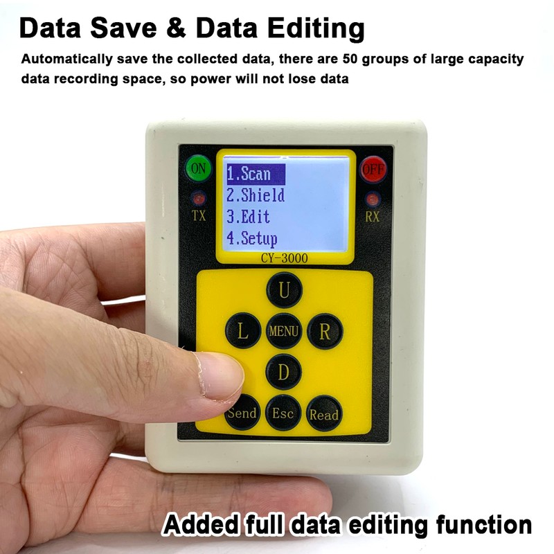 Handheld 315MHZ/433MHZ Wireless Remote Control Analyzer Multifunctional Frequency Meter Counter